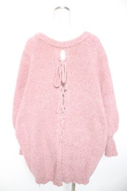 画像2: axes femme / 2wayメランジニット F ピンク Y-26-01-01-050-AX-TO-SZ-ZY