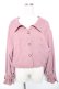 画像1: axes femme POETIQUE / バックレースアップジャケット Ｍ ピンク Y-26-01-01-052-AX-JA-SZ-ZY (1)