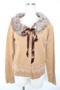 axes femme / ファーティペ付属レースカーディガン M キャメル Y-26-01-01-054-AX-TO-SZ-ZI