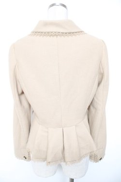 画像2: axes femme / ビジューポケットジャケット  ベージュ Y-26-01-01-055-AX-JA-SZ-ZY