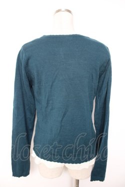 画像2: axes femme / アンサンブル風カーディガン M グリーン Y-26-01-01-058-AX-TO-SZ-ZY