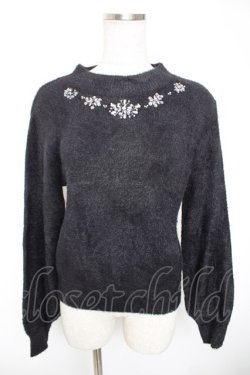 画像1: axes femme / スノービジューニット F 黒 Y-26-01-01-061-AX-TO-SZ-ZY