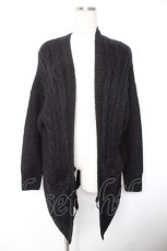 画像1: axes femme / ポケットリボンニットカーディガン M 黒 Y-26-01-01-062-AX-TO-SZ-ZT597 (1)