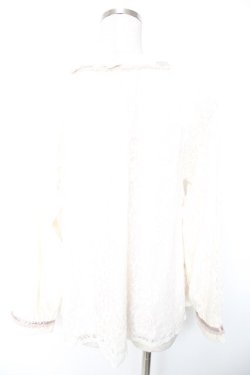 画像2: axes femme / 花柄総レースブラウス  生成り Y-26-01-01-064-AX-TO-SZ-ZY