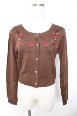画像1: axes femme POETIQUE / 不思議の国のアリス/カーディガン  ブラウン Y-26-01-01-069-AX-TO-SZ-ZY