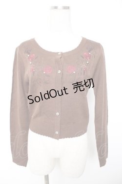 画像1: axes femme POETIQUE / 不思議の国のアリス/カーディガン  ブラウン Y-26-01-01-069-AX-TO-SZ-ZI