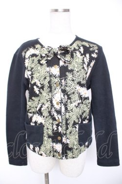 画像1: PINK HOUSE / ひな菊カーディガン  黒 Y-26-01-01-071-LO-TO-SZ-ZY