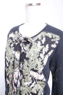 画像3: PINK HOUSE / ひな菊カーディガン  黒 Y-26-01-01-071-LO-TO-SZ-ZY