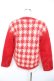 画像2: PINK HOUSE / チェック柄フェザーカーディガン  赤 Y-26-01-01-073-LO-TO-SZ-ZY (2)