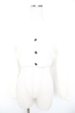 画像1: Swankiss / シャギーニットカーディガン F オフ白 Y-26-01-01-074-CA-TO-SZ-ZY