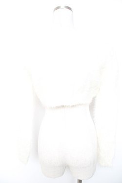 画像2: Swankiss / シャギーニットカーディガン F オフ白 Y-26-01-01-074-CA-TO-SZ-ZY