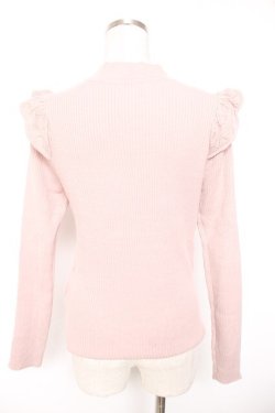 画像2: Secret Honey / ハイネックフリルリブニット 2 ピンク Y-26-01-01-077-CA-TO-SZ-ZY