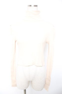 画像1: Swankiss / ハイネックリブニットソー F ベージュ Y-26-01-01-079-CA-TO-SZ-ZY