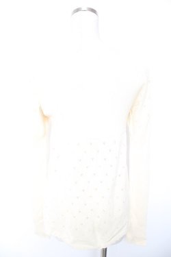 画像2: Emily Temple cute / ニット切替カーディガン M アイボリー Y-26-01-01-083-ET-TO-SZ-ZY