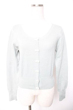 画像1: F i.n.t / リボンカーディガン F ミント Y-26-01-01-088-CA-TO-SZ-ZY