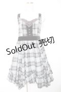 axes femme / チェック柄ワンピース M グレー Y-26-01-01-094-AX-OP-SZ-ZY