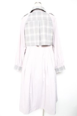 画像2: axes femme POETIQUE / 2WAYバイカラーコート M ラベンダー Y-26-01-01-098-AX-CO-SZ-ZY