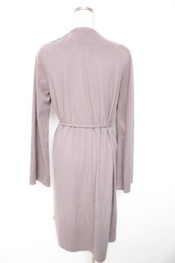 画像2: axes femme / スカラップ刺繍ロングカーディガン M ラベンダー Y-26-01-01-102-AX-TO-SZ-ZY