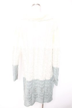 画像2: axes femme / グラデーションニットワンピース  グリーン Y-26-01-01-105-AX-OP-SZ-ZY