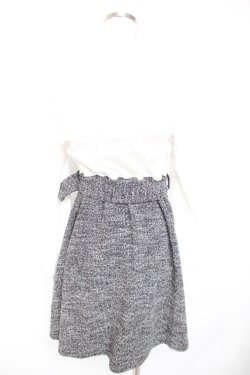 画像2: Jamieエーエヌケー / ツイードドッキングワンピース M 白 Y-26-01-01-109-LO-OP-SZ-ZY