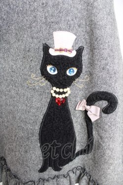 画像3: Leur Getter / シルクハットCATワンピース グレー  Y-26-01-01-110-LU-OP-SZ-ZY