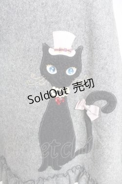 画像3: Leur Getter / シルクハットCATワンピース グレー  Y-26-01-01-110-LU-OP-SZ-ZY