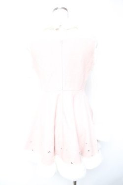 画像2: Swankiss / メルトンファーワンピース F ピンク Y-26-01-01-111-CA-OP-SZ-ZY