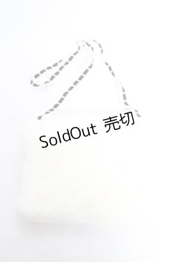 画像2: BABY, THE STARS SHINE BRIGHT / パールリボンリボンマフ  白×黒 Y-26-01-01-013-BA-ZA-SZ-ZY