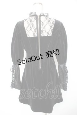 画像2: Swankiss / TS velour bijou puff O/P F ブラック Y-26-01-01-116-CA-OP-SZ-ZY