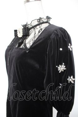 画像3: Swankiss / TS velour bijou puff O/P F ブラック Y-26-01-01-116-CA-OP-SZ-ZY