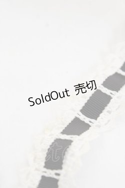 画像3: BABY, THE STARS SHINE BRIGHT / パールリボンリボンマフ  白×黒 Y-26-01-01-013-BA-ZA-SZ-ZY