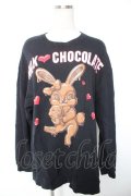 MILK / チョコレートバニースウェット  黒 Y-26-01-01-119-ML-TO-SZ-ZY