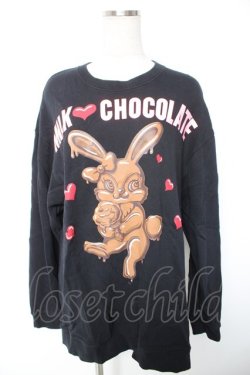 画像1: MILK / チョコレートバニースウェット  黒 Y-26-01-01-119-ML-TO-SZ-ZY