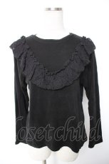 画像1: MILK / レースハイネックトップス  黒 Y-26-01-01-121-ML-TO-SZ-ZT625 (1)