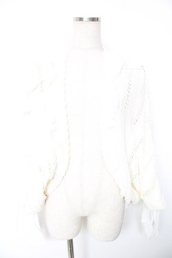 画像1: LIZ LISA / 編み上げニットポンチョ  生成り Y-26-01-01-122-LO-TO-SZ-ZY