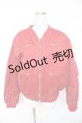 PINK HOUSE / ロゴプリントブルゾン  赤 Y-26-01-01-123-LO-JA-SZ-ZY