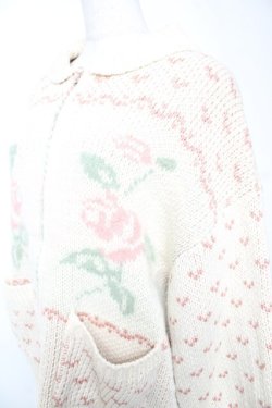 画像3: merry jenny / ローズカウチンニット  生成 Y-26-01-01-125-LO-TO-SZ-ZY