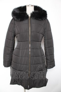 画像1: evelyn / フレアイドルダウンコート F 黒 Y-26-01-01-131-LO-CO-SZ-ZY