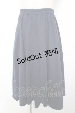 画像1: axes femme / 縦レース入フィッシュテールスカート M 紺 Y-26-01-01-143-AX-TO-SZ-ZY