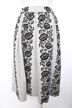 画像2: axes femme / フロッキーptスカート M グレー Y-26-01-01-144-AX-SK-SZ-ZY