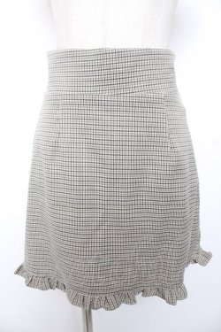 画像1: Bubbles / ハイウエストフリルスカパン M ベージュ Y-26-01-01-150-CA-PA-SZ-ZY