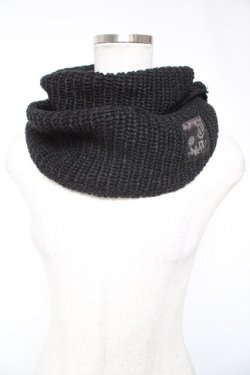 画像1: NieR Clothing / ORIGINAL NECK WARMER  黒 Y-26-01-01-003-PU-ZA-SZ-ZY