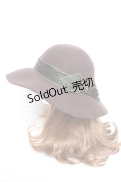 画像2: axes femme / ベロアリボンキャペリン  茶 Y-26-01-01-019-AX-AC-SZ-ZY