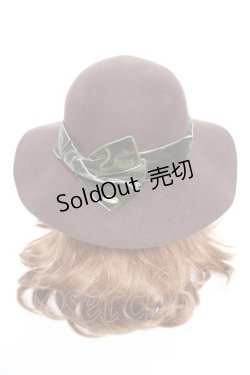 画像3: axes femme / ベロアリボンキャペリン  茶 Y-26-01-01-019-AX-AC-SZ-ZY