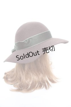 画像4: axes femme / ベロアリボンキャペリン  茶 Y-26-01-01-019-AX-AC-SZ-ZY