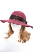 axes femme / ベロアリボンキャペリン  ワイン Y-26-01-01-020-AX-AC-SZ-ZY