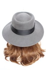 画像3: axes femme / フェルトポークパイハット  グレー Y-26-01-01-022-AX-AC-SZ-ZTK037 (3)