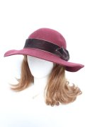 axes femme / ベロアリボンキャペリン  ワイン Y-26-01-01-023-AX-AC-SZ-ZY