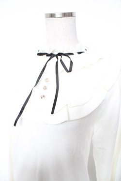 画像3: axes femme / ヨークフリルニット  白 Y-26-01-01-024-AX-TO-SZ-ZY