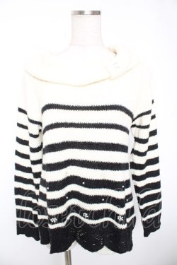 画像1: axes femme / ボーダーニット M 生成り Y-26-01-01-026-AX-TO-SZ-ZY